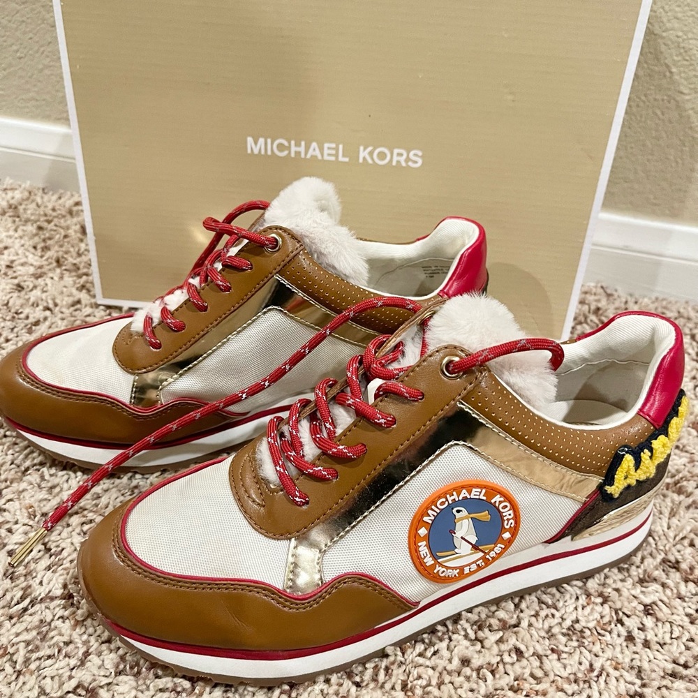 Michael Kors GORGEOUS sneakers ASPEN Size 7.5 BRAND NEW